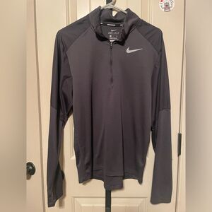 Nike running Dri-Fit waffle top Small 1/4 zip black men’s